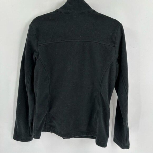 Columbia Zip Up Fleece Fast Trek II Jacket with Zip Pockets Black Medium - Picture 2 of 8